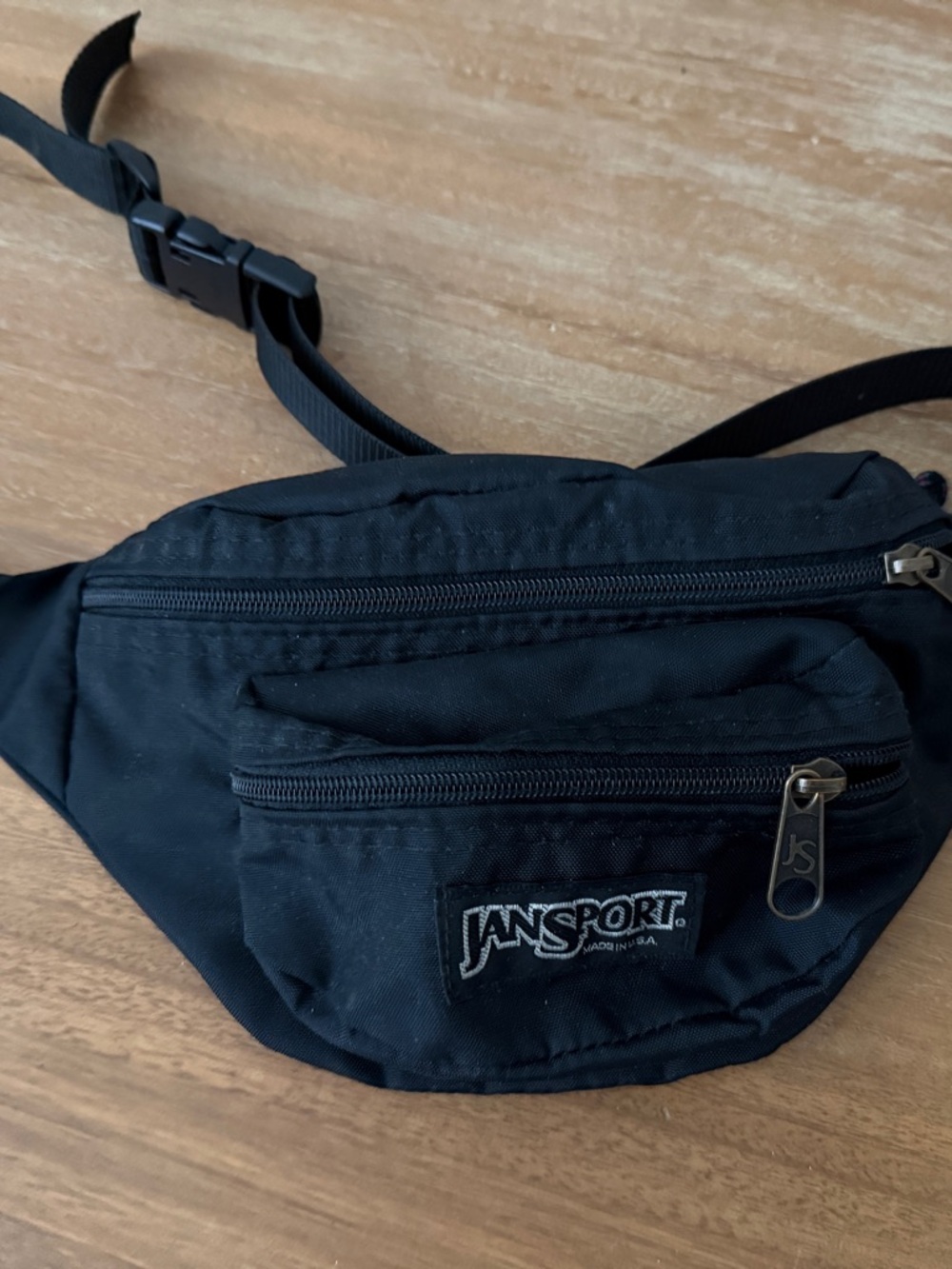 Jansport Black Belt Bag with Front Pocket